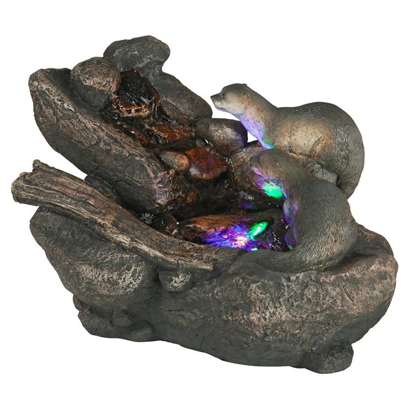 Design Toscano Curious Sea Otters Garden Fountain - DW08087