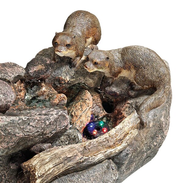 Design Toscano Curious Sea Otters Garden Fountain - DW08087