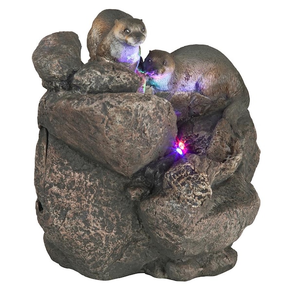 Design Toscano Curious Sea Otters Garden Fountain - DW08087