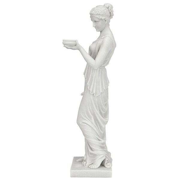 Design Toscano Hebe, the Goddess of Youth Bonded Marble Resin Statue - WU75343