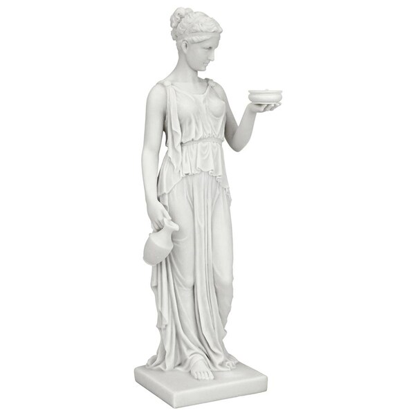 Design Toscano Hebe, the Goddess of Youth Bonded Marble Resin Statue - WU75343