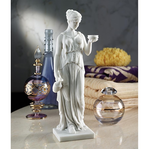Design Toscano Hebe, the Goddess of Youth Bonded Marble Resin Statue - WU75343