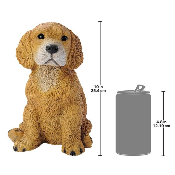 Design Toscano Golden Retriever Puppy Dog Statue - CF339