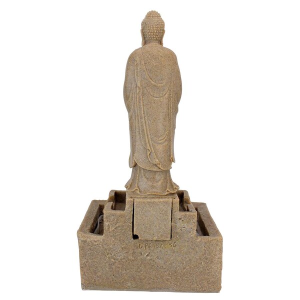 Design Toscano Earth Witness Buddha Illuminated Garden Fountain: Medium - QN164006
