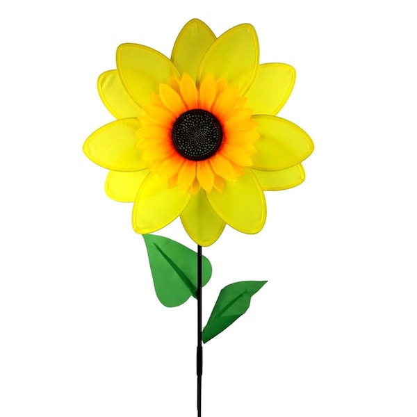 Marco Frio 15 in. Nylon Sunflower Yard Pinwheel - 1918011