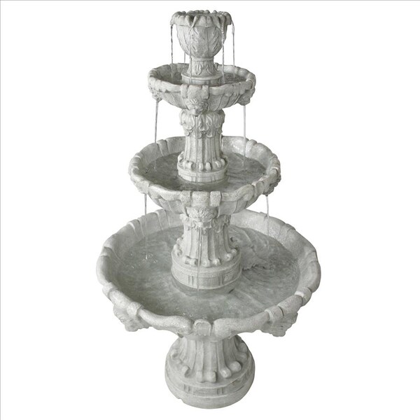 Design Toscano Medici Lion Four-Tier Fountain: Antique Stone - KY2072