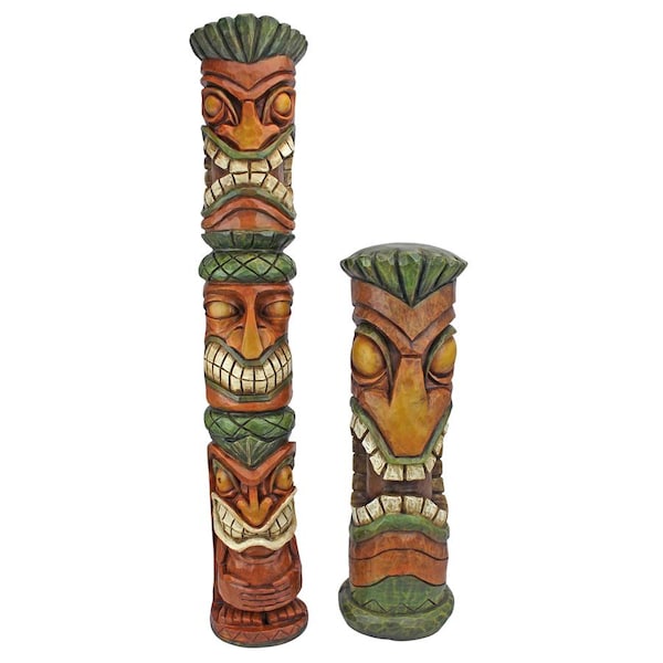 Design Toscano Aloha Hawaii Tiki Sculpture: Set of two - CS922670