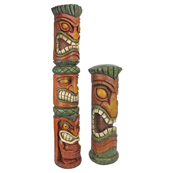 Design Toscano Aloha Hawaii Tiki Sculpture: Set of two - CS922670