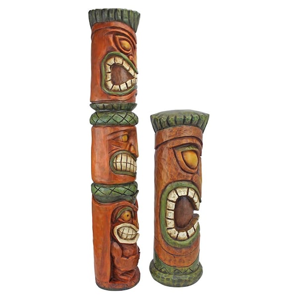 Design Toscano Aloha Hawaii Tiki Sculpture: Set of two - CS922670
