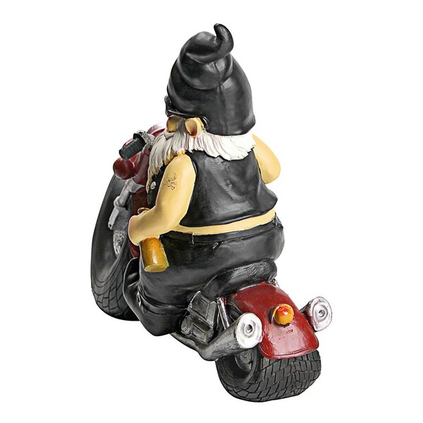 Design Toscano Axle Grease, the Biker Gnome Statue - QM7512103