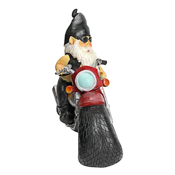 Design Toscano Axle Grease, the Biker Gnome Statue - QM7512103