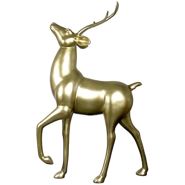 Design Toscano Santa's Prancing North Pole Reindeer Holiday Statue: Each - NE160152