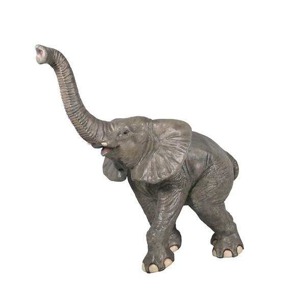 Design Toscano Good Luck, Trunk-Up Baby Elephant Statue - NE90026