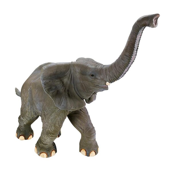 Design Toscano Good Luck, Trunk-Up Baby Elephant Statue - NE90026