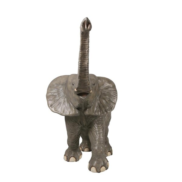 Design Toscano Good Luck, Trunk-Up Baby Elephant Statue - NE90026