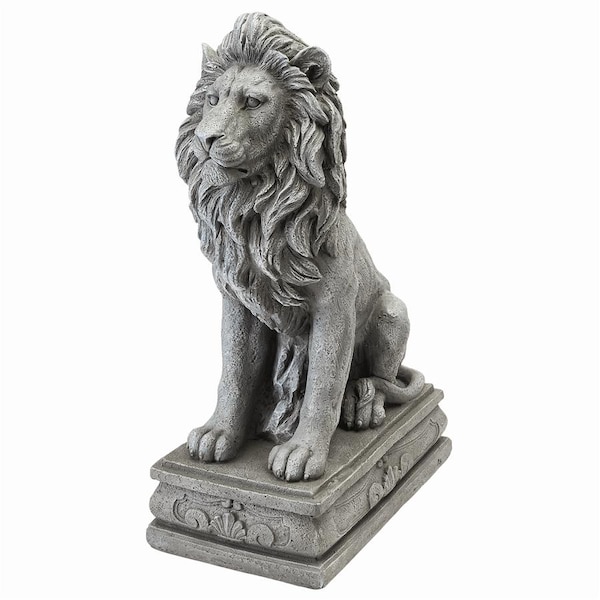 Design Toscano Fouquet Royal Palace Sentinel Lion Statue - LY88278