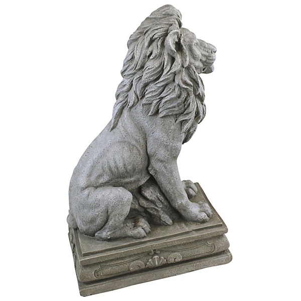 Design Toscano Fouquet Royal Palace Sentinel Lion Statue - LY88278