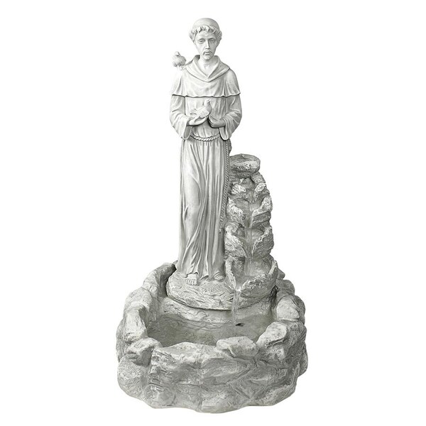 Design Toscano Nature's Blessed Prayer St. Francis Sculptural Fountain - KY30367