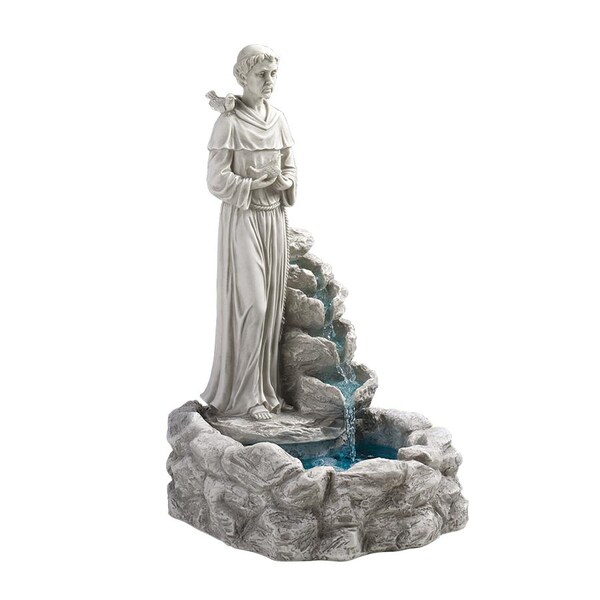 Design Toscano Nature's Blessed Prayer St. Francis Sculptural Fountain - KY30367
