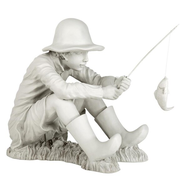 Design Toscano Gone Fishing Fisherman Statue - EU9288