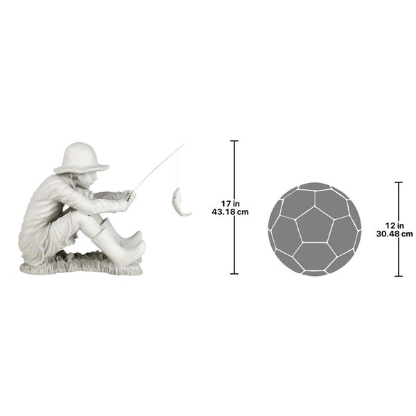 Design Toscano Gone Fishing Fisherman Statue - EU9288