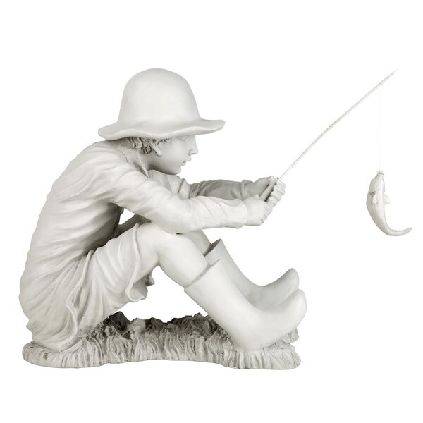Design Toscano Gone Fishing Fisherman Statue - EU9288