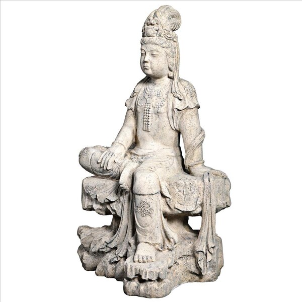 Design Toscano The Resting Asian Goddess Guan-Yin Garden Statue - NE210144