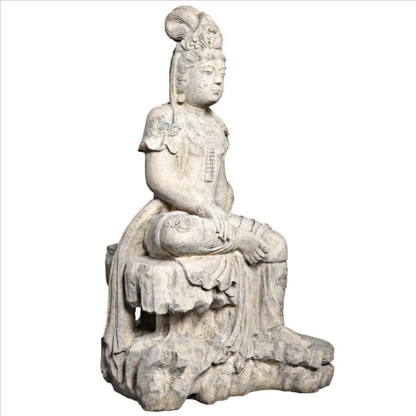 Design Toscano The Resting Asian Goddess Guan-Yin Garden Statue - NE210144