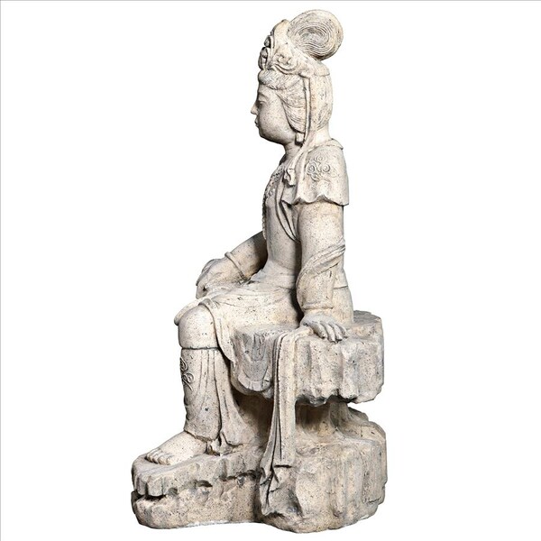 Design Toscano The Resting Asian Goddess Guan-Yin Garden Statue - NE210144