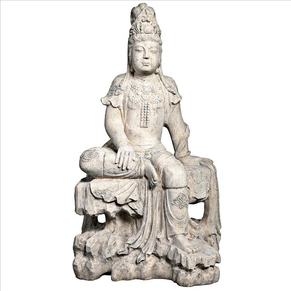 Design Toscano The Resting Asian Goddess Guan-Yin Garden Statue - NE210144