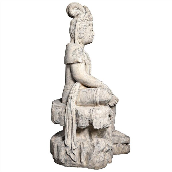 Design Toscano The Resting Asian Goddess Guan-Yin Garden Statue - NE210144