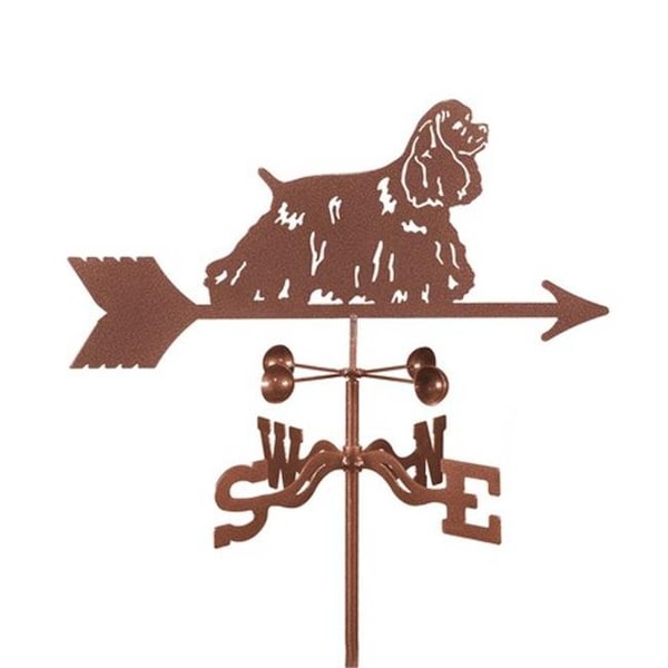 Ez Vane EZ Vane EZ1406-4S Cocker Spaniel Dog Weathervane with Four Sided Mount - EZ1406-4S