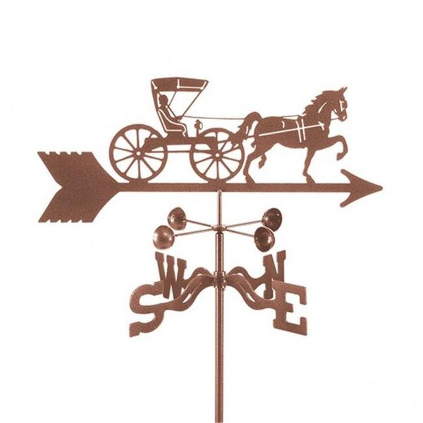 Ez Vane EZ Vane EZ1509-4S Doctor Horse & Buggy Weathervane with Four Sided Mount - EZ1509-4S