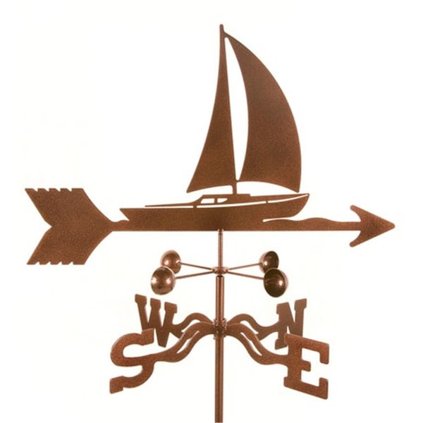 Ez Vane EZ Vane EZ1608-RF Sailboat Weathervane with Roof Mount - EZ1608-RF