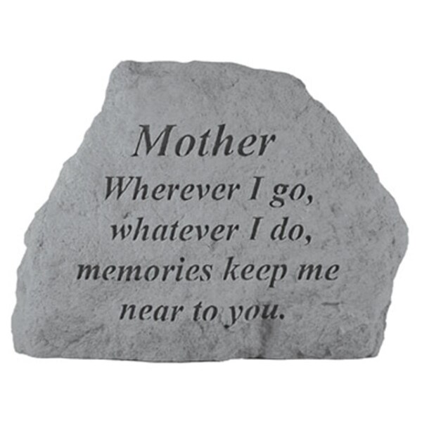 Berry Kay - Inc. Mother Wherever I Go-Whatever I Do - Memorial - 6.5 Inches x 4.75 Inches - 16420