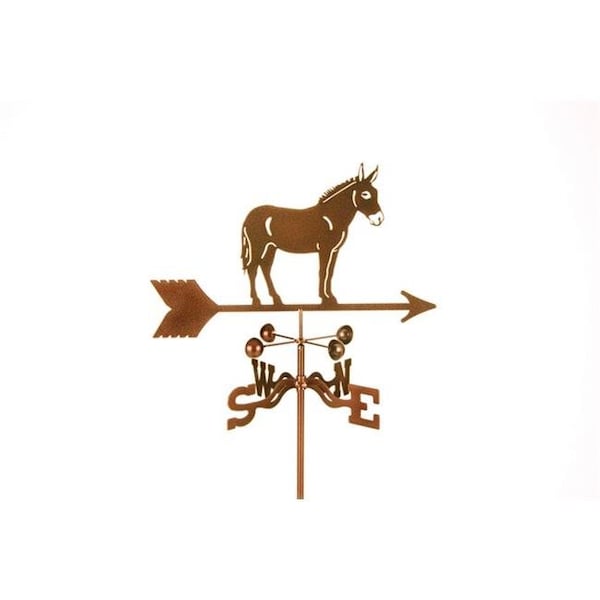Ez Vane EZ Vane EZ1503-4S Mule Horse Weathervane with Four Sided Mount - EZ1503-4S