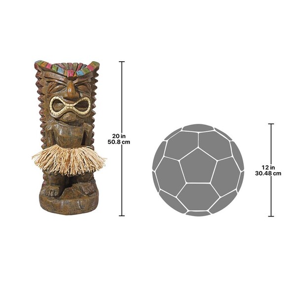 Design Toscano Pau Hana Hawaiian Tiki Totem Statue - AL1623