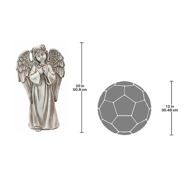 Design Toscano Divine Messenger Memorial Garden Angel Statue - LY7160012