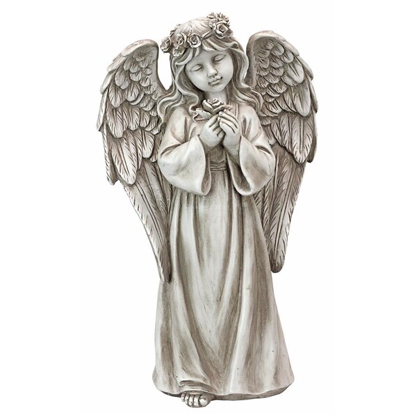 Design Toscano Divine Messenger Memorial Garden Angel Statue - LY7160012