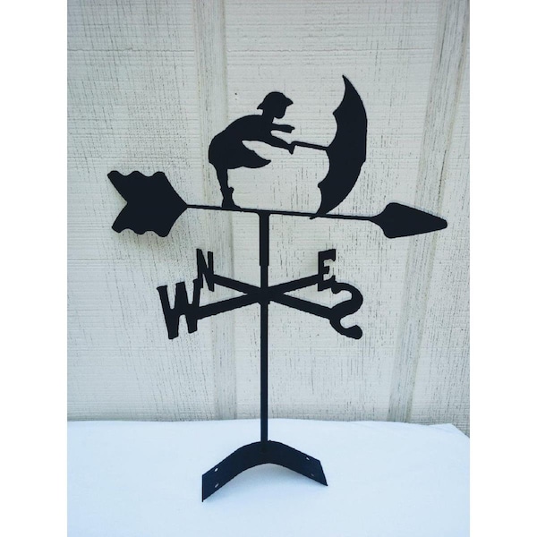 The Lazy Scroll Umbrella Girl Roof Mount Weathervane - TH331020