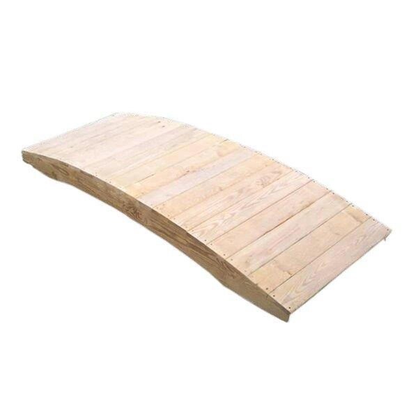 Gardencare 6 ft. Treated Pine Fiore Plank Garden Bridge - GA2828259