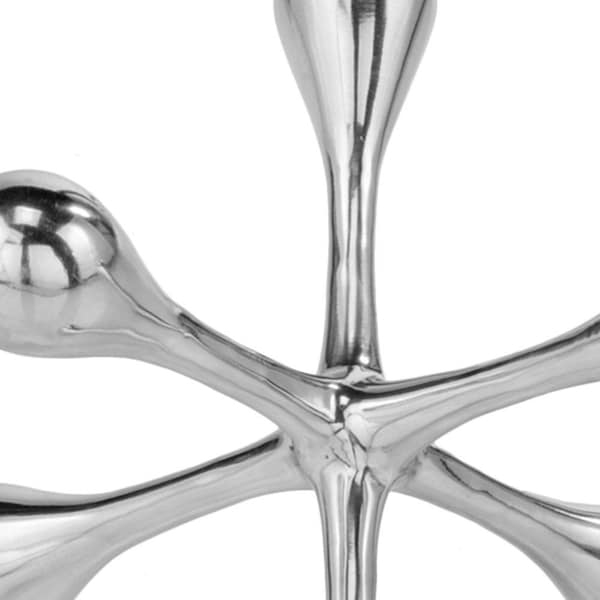 Homeroots 7 x 7 x 5.5 in. Silver Cantillo Decorative Jack Sculpture - 354759