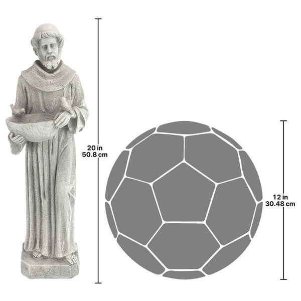 Design Toscano Nature's Nurturer, St. Francis Sculpture: Small - HF309480