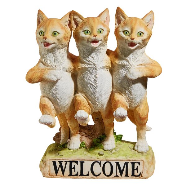 Design Toscano Chorus Line of Cats Garden Welcome Statue - JQ6267
