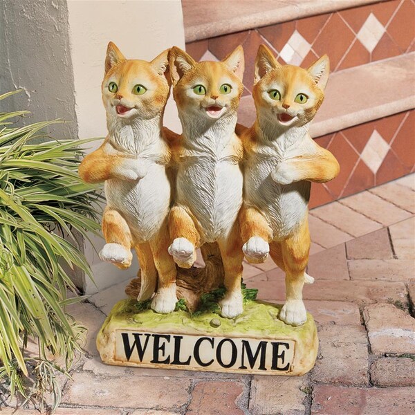 Design Toscano Chorus Line of Cats Garden Welcome Statue - JQ6267