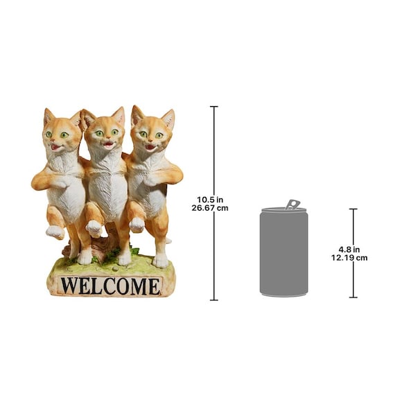 Design Toscano Chorus Line of Cats Garden Welcome Statue - JQ6267