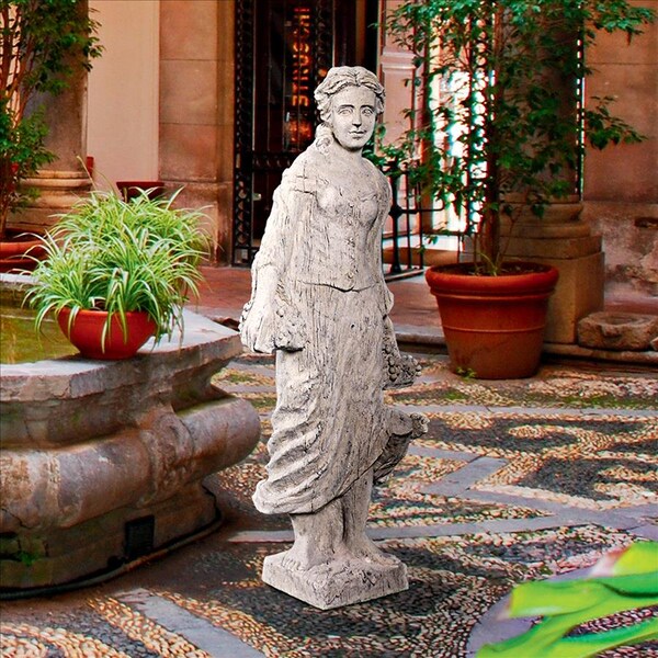 Design Toscano Flora, Goddess of Flowering Plants Garden Statue - NE210132
