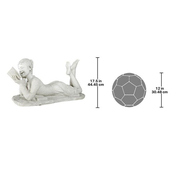 Design Toscano Glenda, the Reading Girl Garden Statue - KY1367