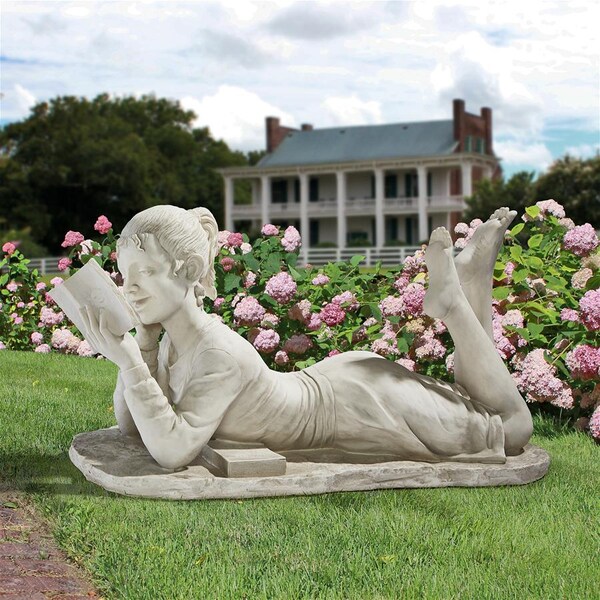 Design Toscano Glenda, the Reading Girl Garden Statue - KY1367