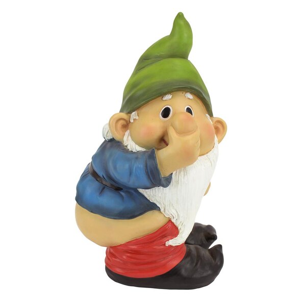 Design Toscano Stinky the Garden Gnome Statue - QM2432400